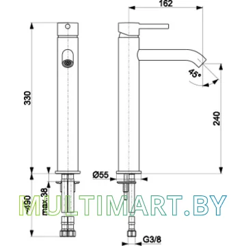 Смеситель Armatura Moza 5032-612-31 картинка 2